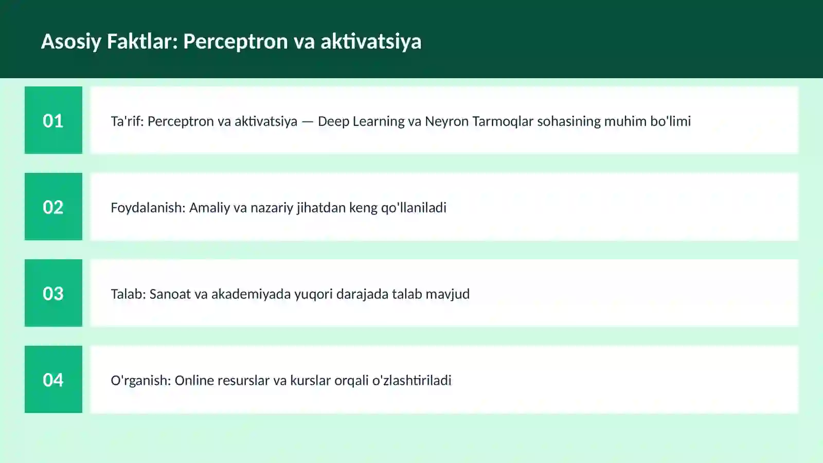 AI | DEEP LEARNING VA NEYRON TARMOQLAR 3