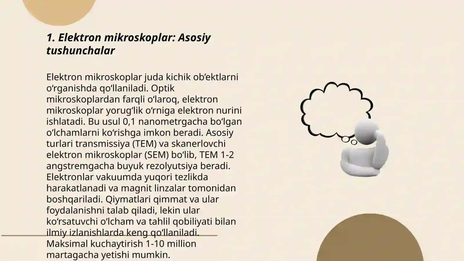 Elektron mikroskoplar skanerlovchi va transmission mikroskoplar usullarining biologiya va tibbiyotdagi ahamiyati 3