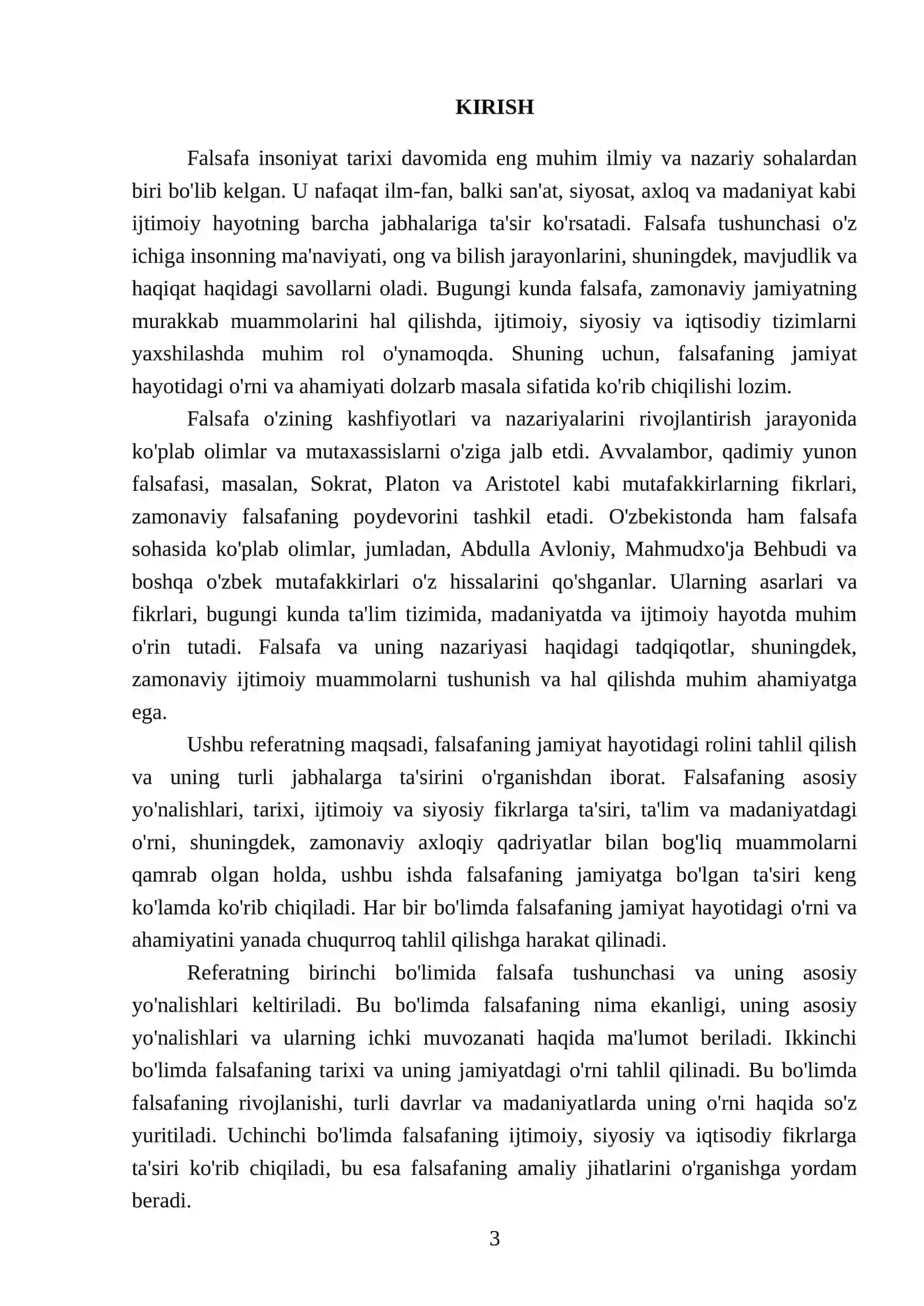 Falsafa va uning jamiyat hayotidagi roli 3
