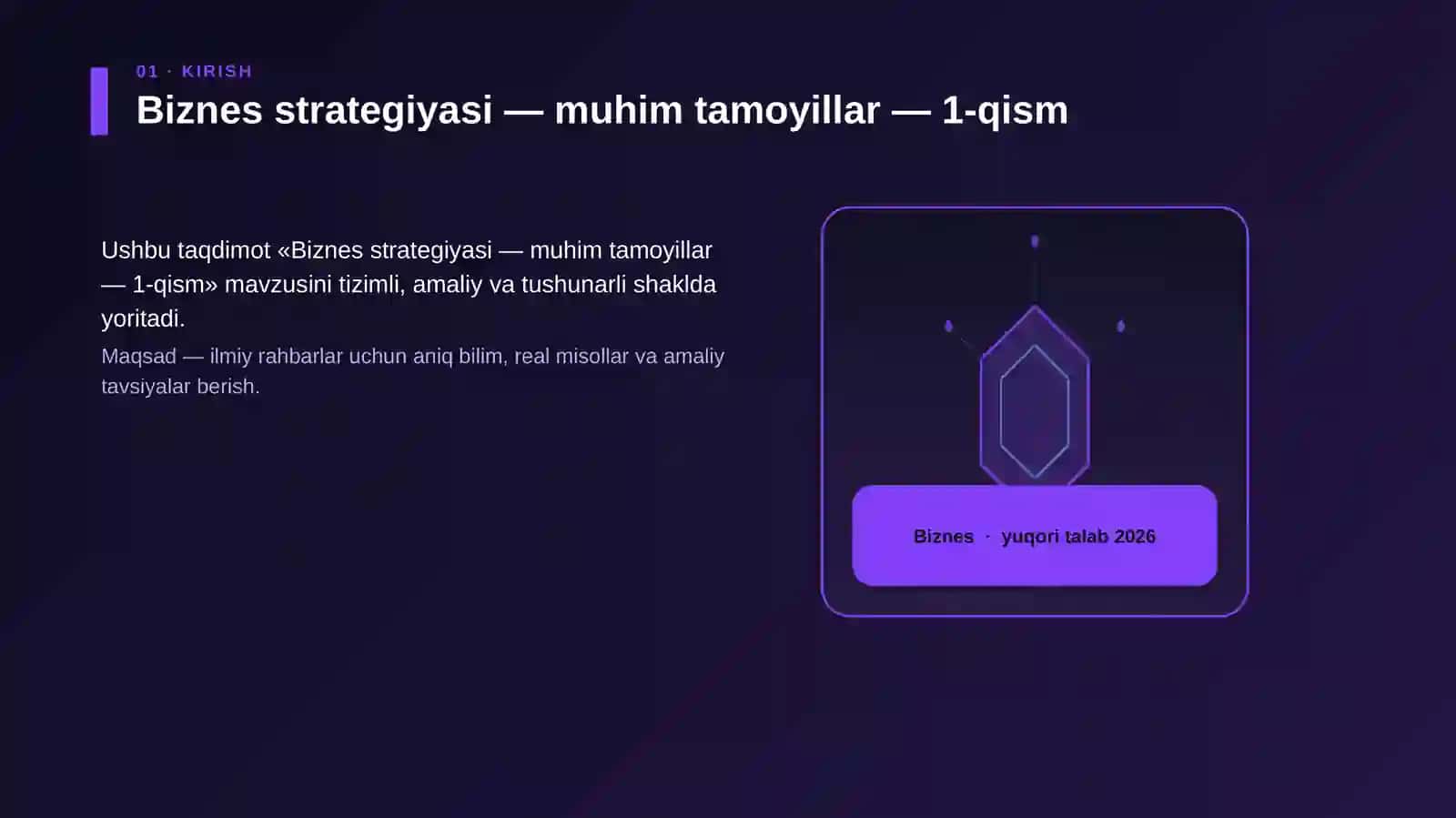Biznes strategiyasi — muhim tamoyillar — 1-qism 3
