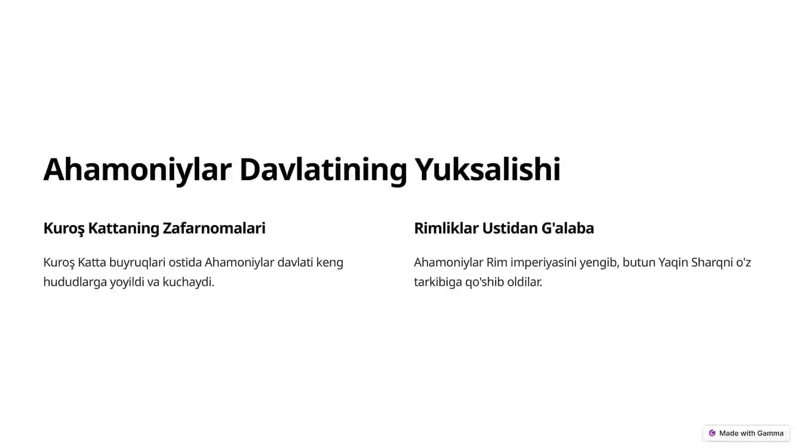 Ahamoniylar-Davlati 3
