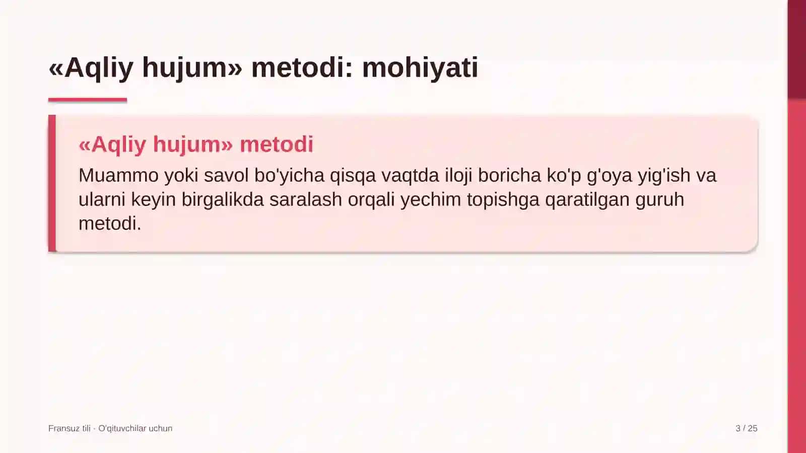 fransuz tili darslarida aqliy hujum metodidan foydalanish 6620 3