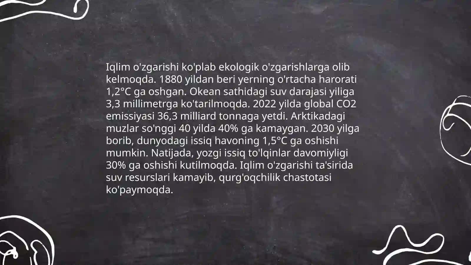 Iqlim o'zgarishi 3