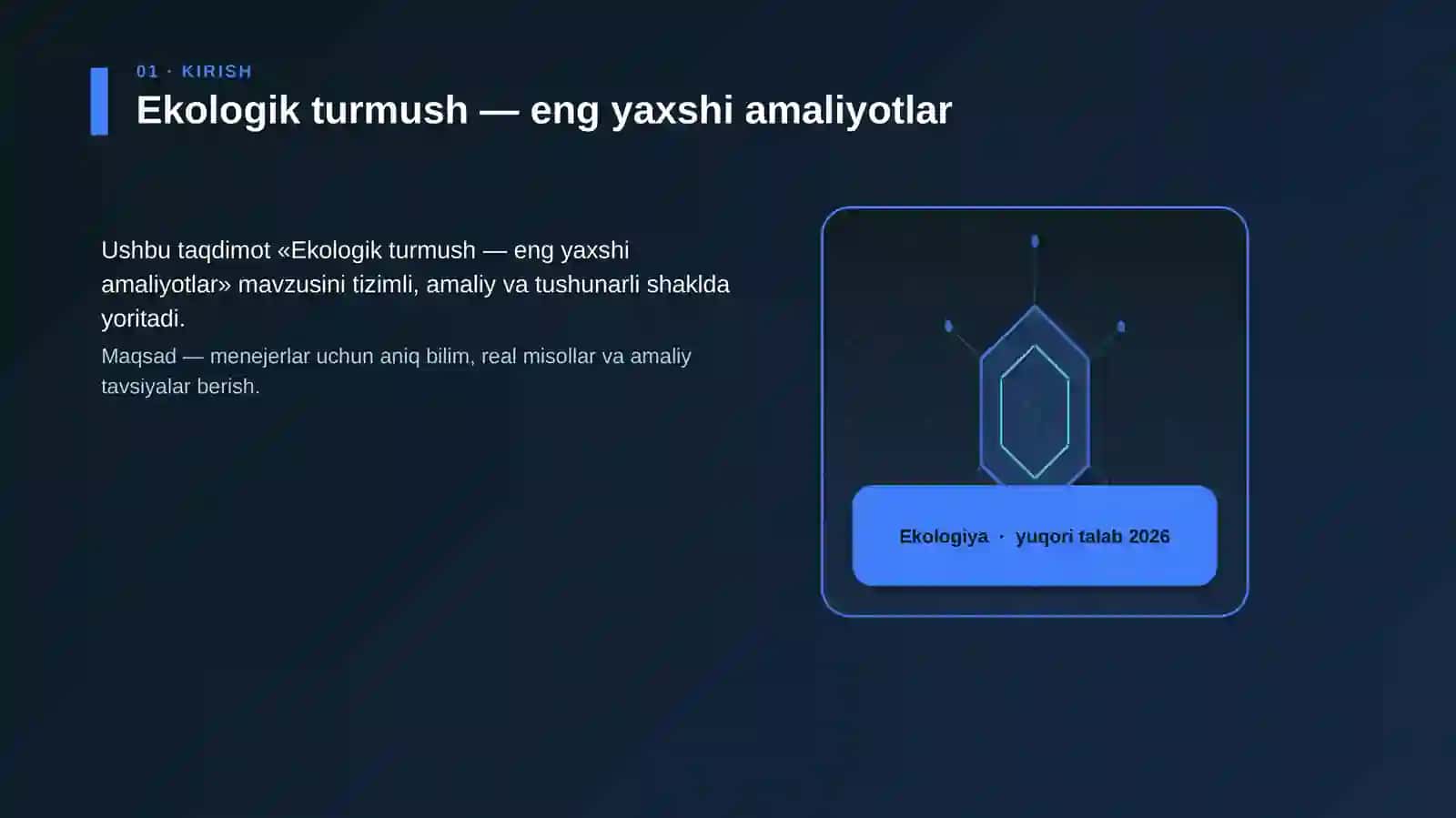 Ekologik turmush — eng yaxshi amaliyotlar 3