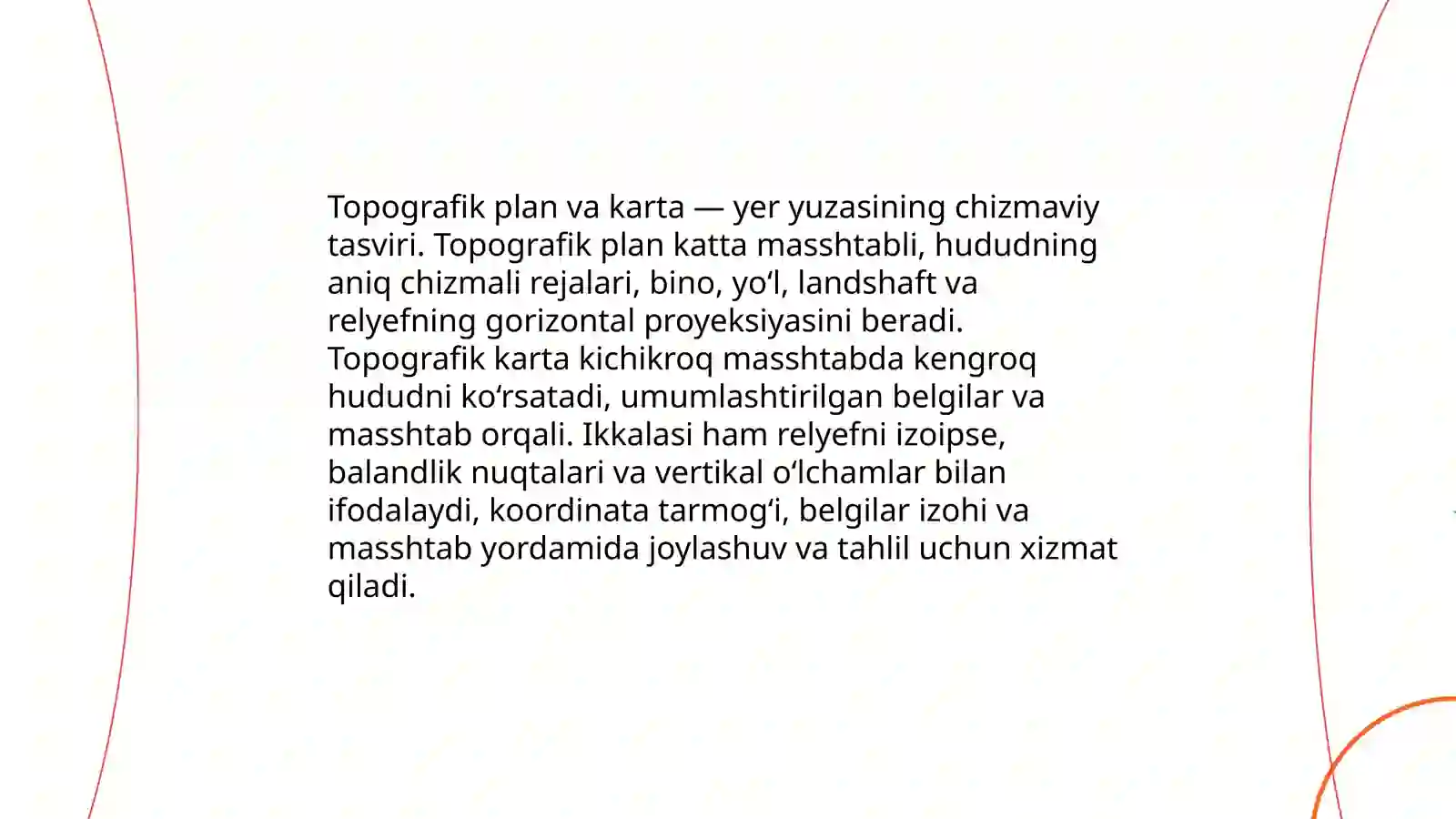 Topografik plan va karta 3