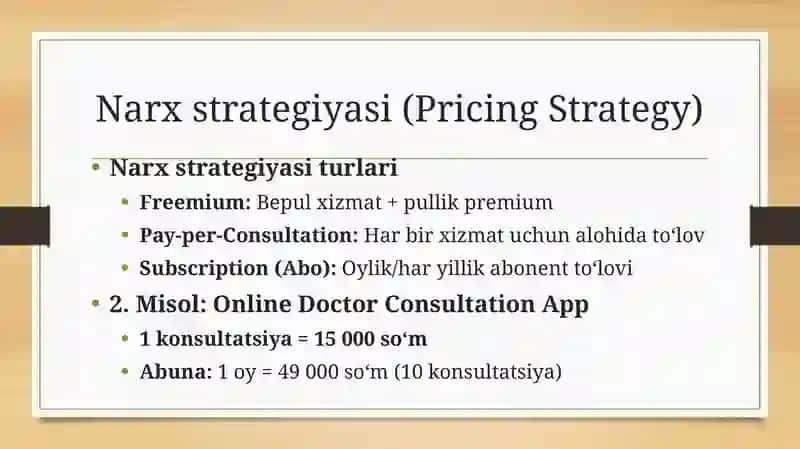Narx strategiyasi, moliyaviy tahlil va birlik iqtisodiyoti (CAC + LTV) 3