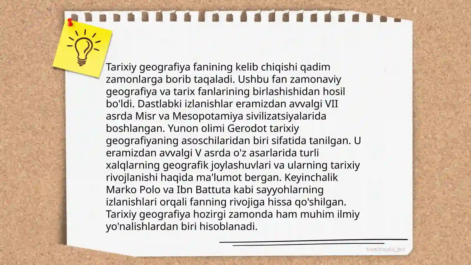 Tarixiy geografiyaning fan sifatida shakllanishi 3