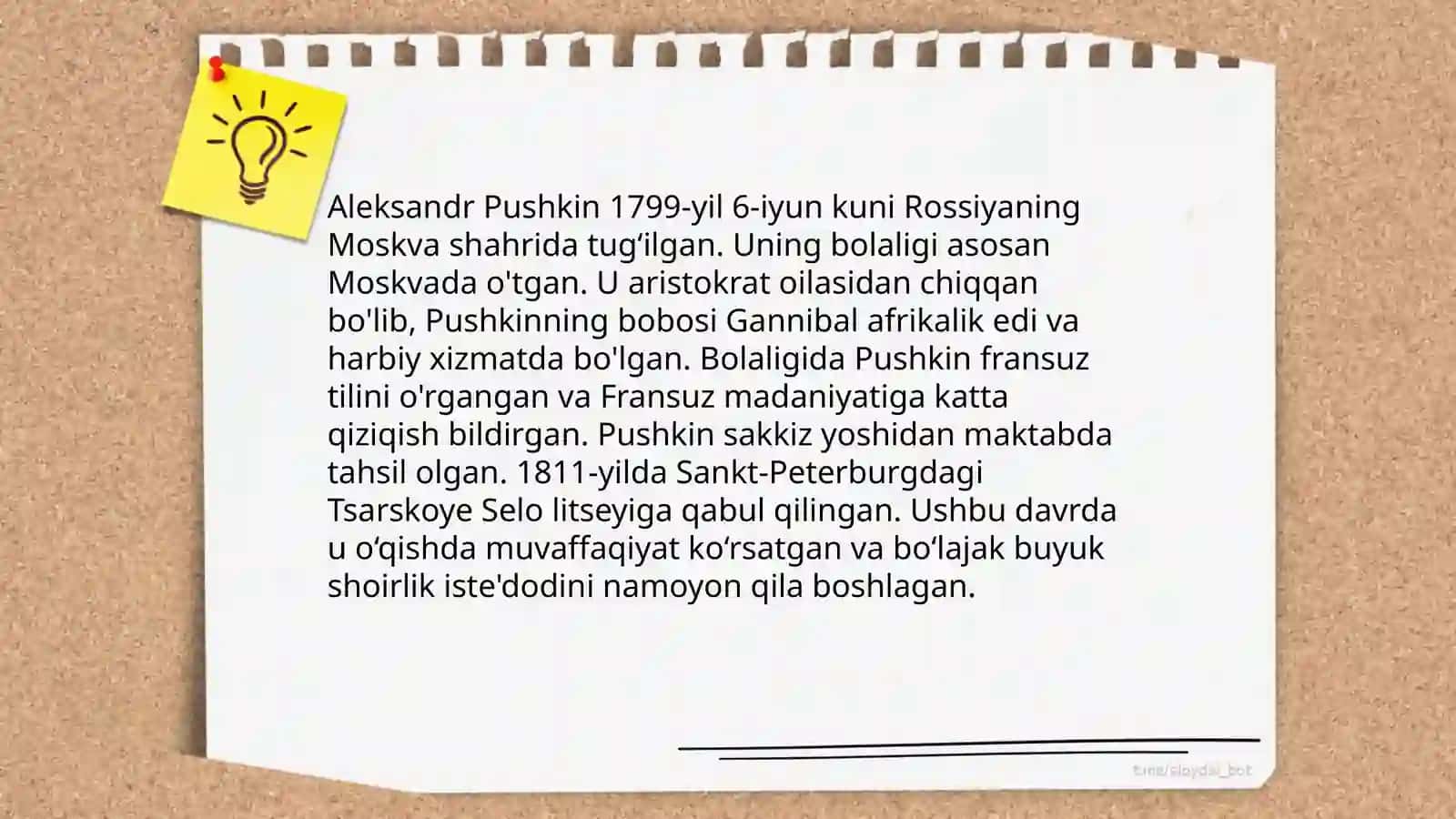 Pushkin hayoti va ijodi 3