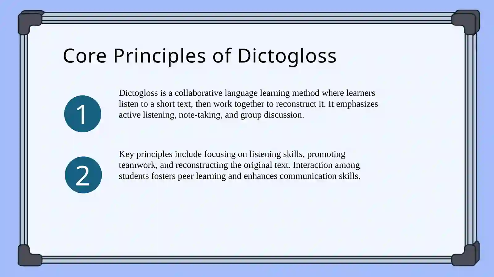 DICTOGLOSS METHOD 3