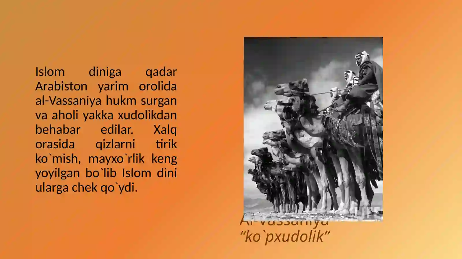 Arabiston yarimoroli Islomga qadar 3