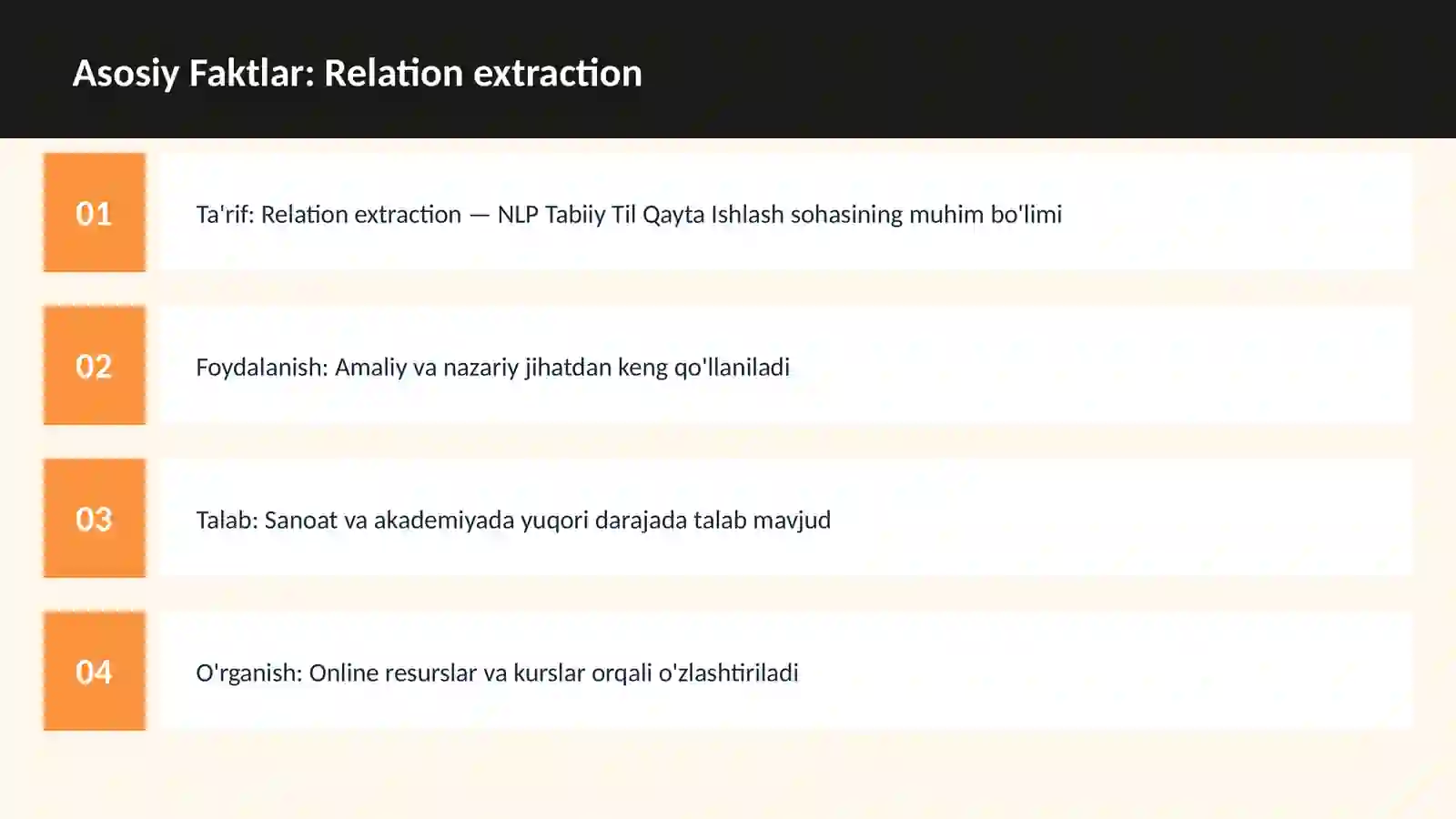 Relation extraction 3