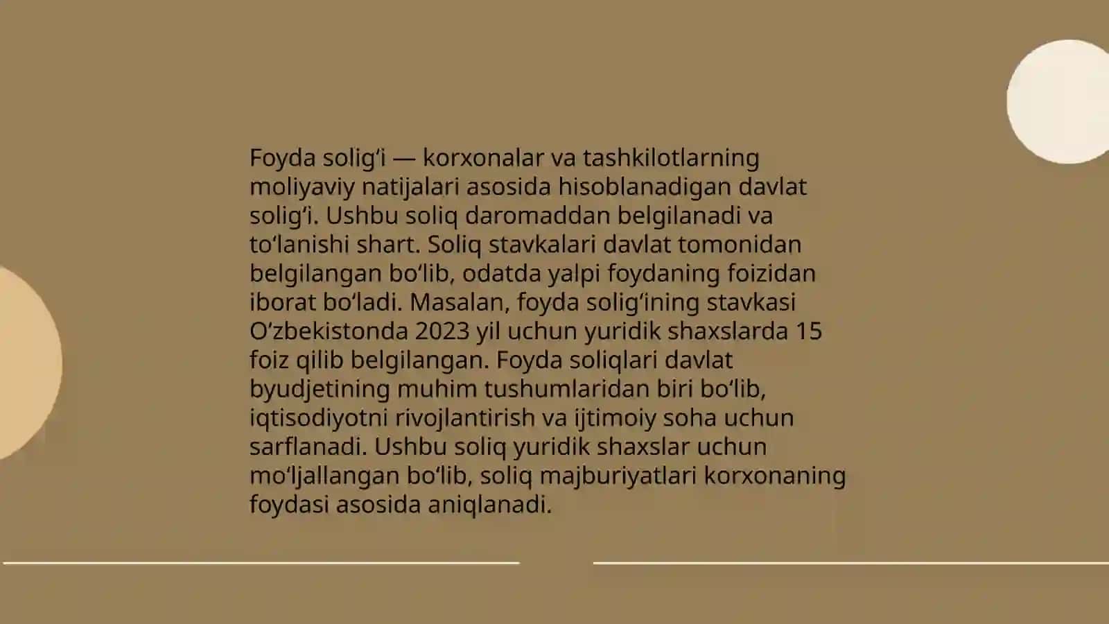 Foyda solig‘ining iqtisodiy mohiyati va joriy etilish bosqichlari 3