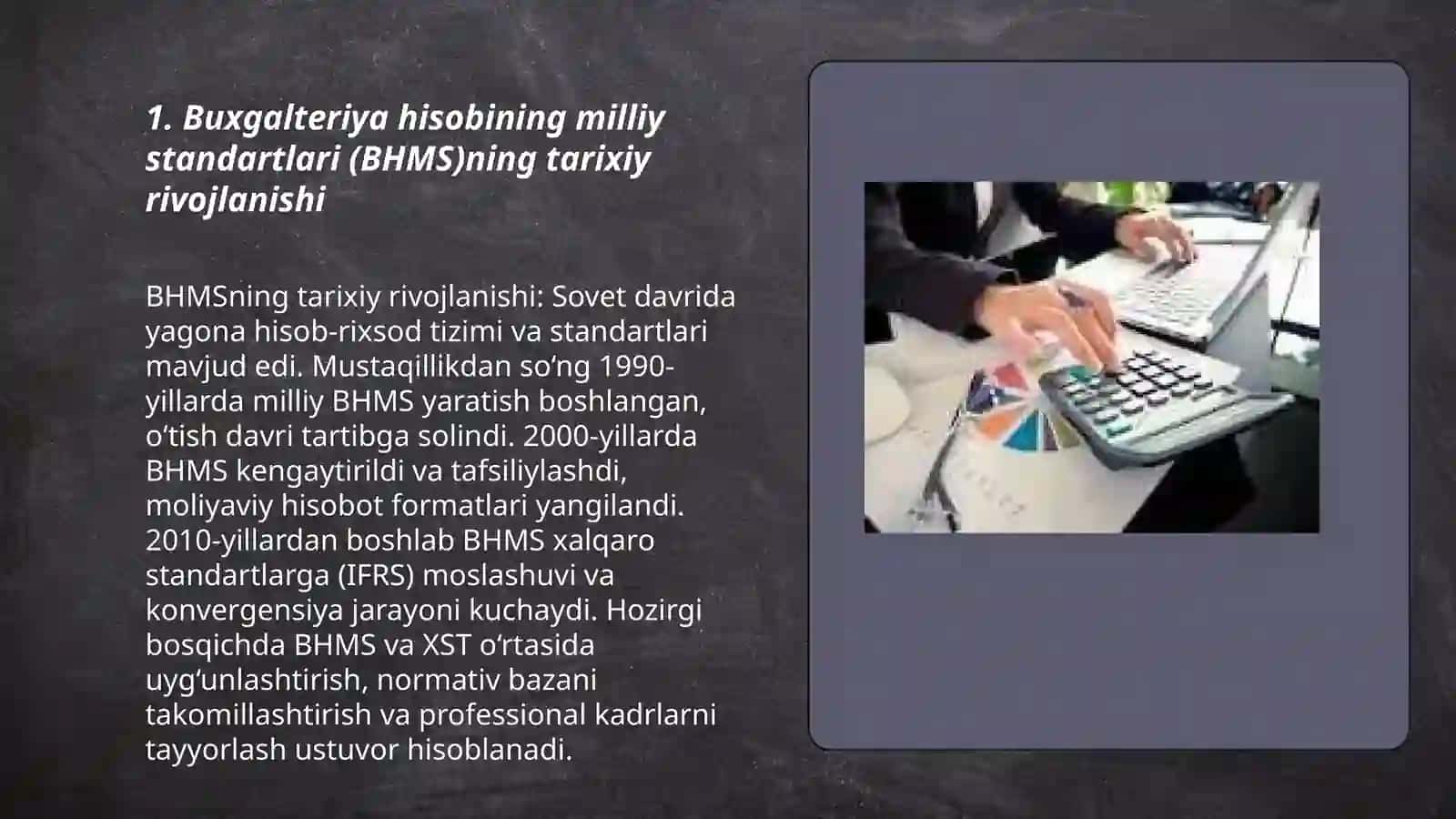 Buxgalteriya hisobining milliy standartlari va xalqaro standartlari 3