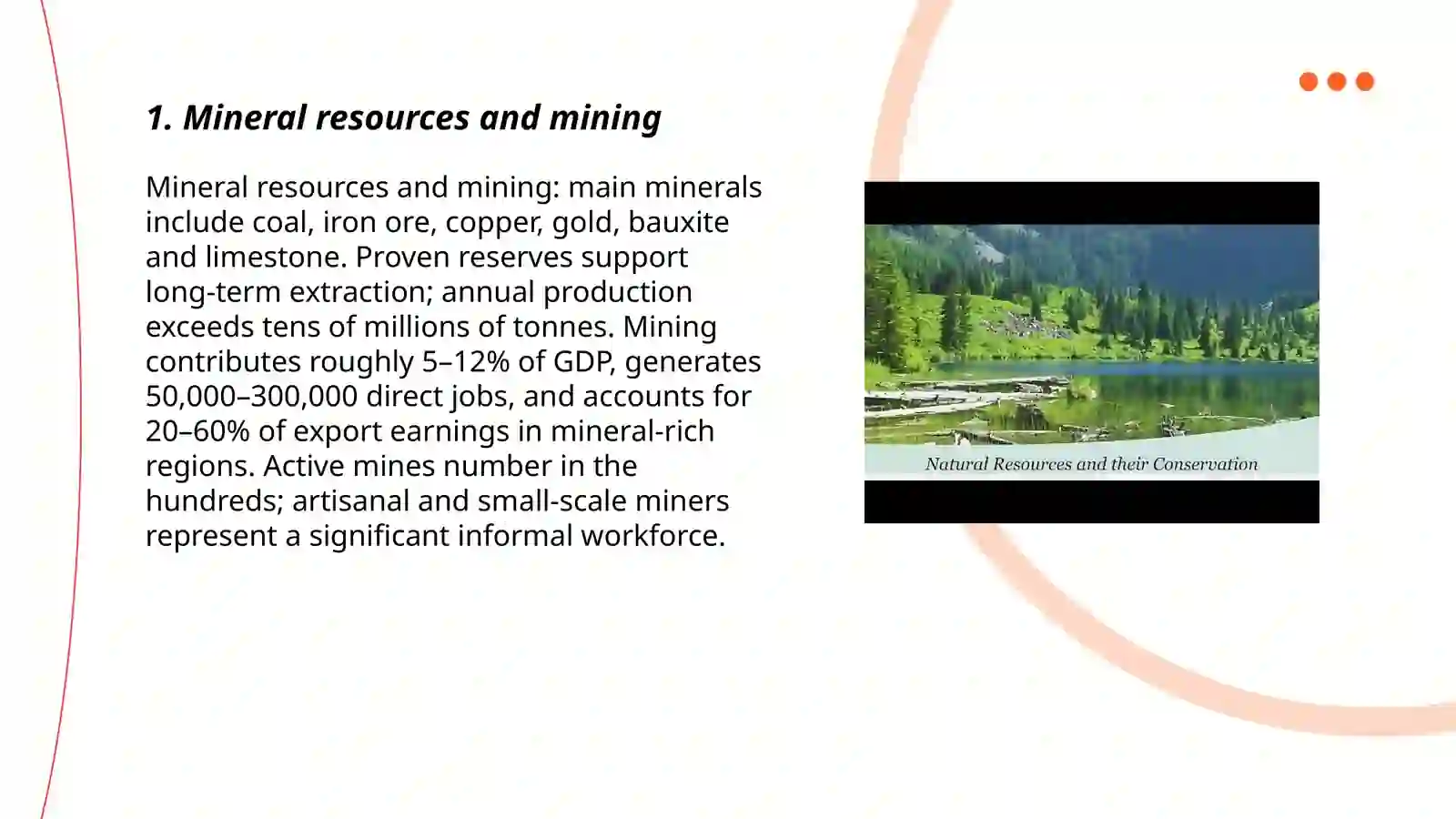 Mineral resources and mining 3