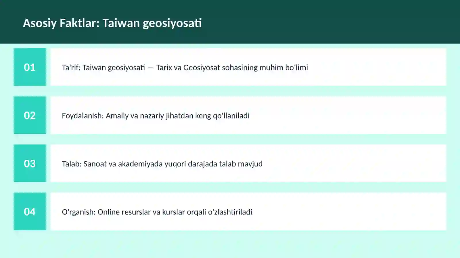 Taiwan geosiyosati 3