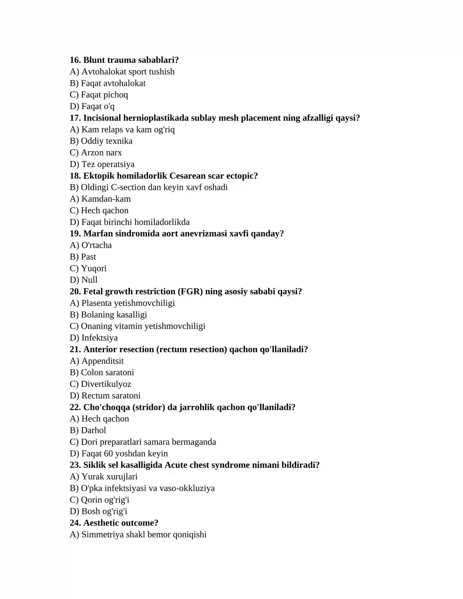 Eng yangi tibbiyot testlari 3