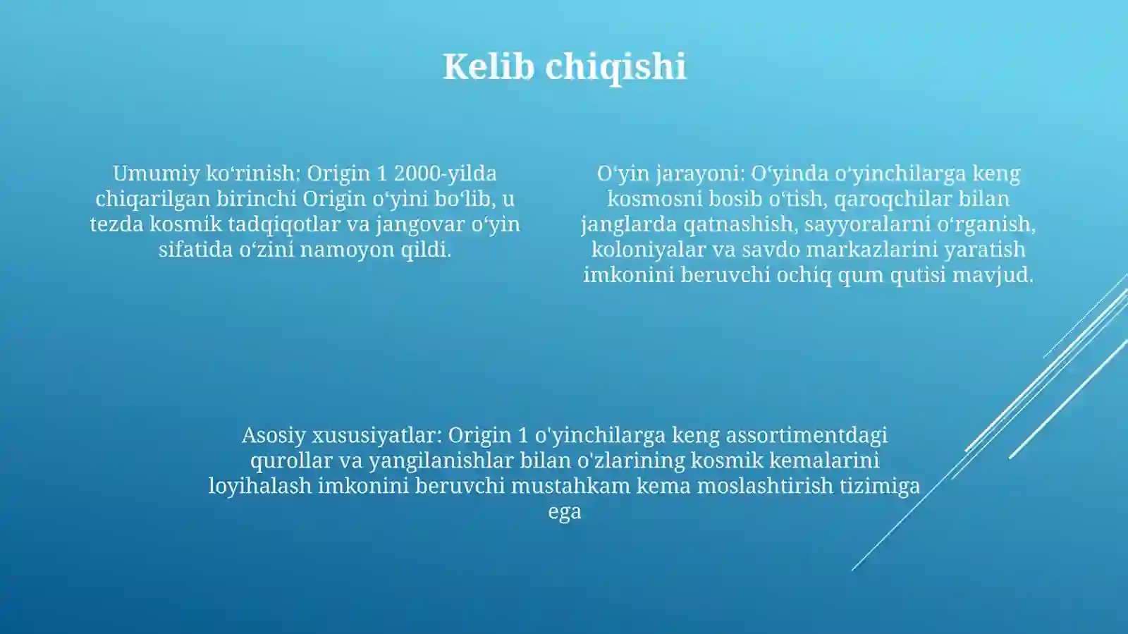 Kelib chiqishi 3