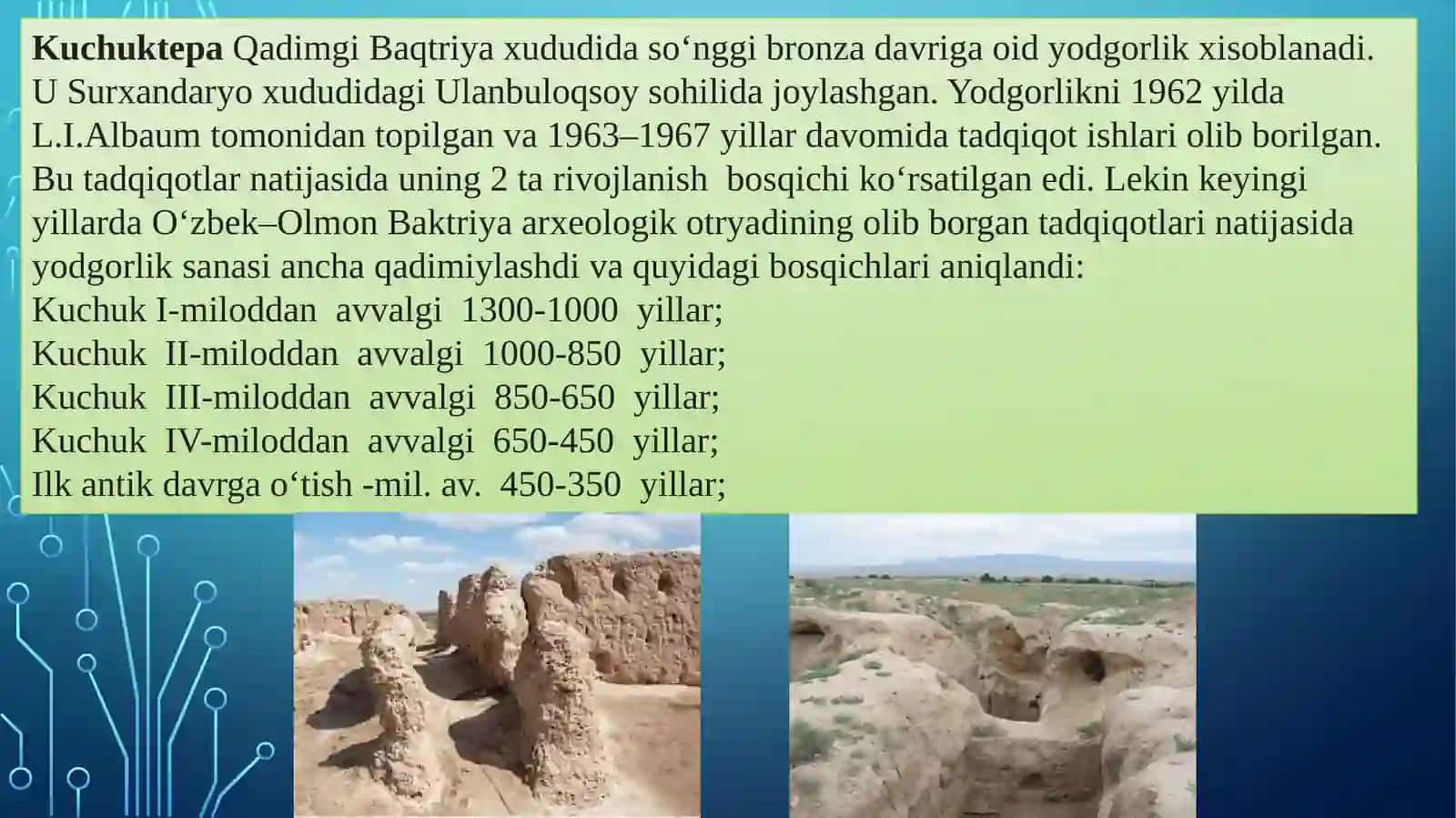 Ilk temir davri  yodgorliklari 3