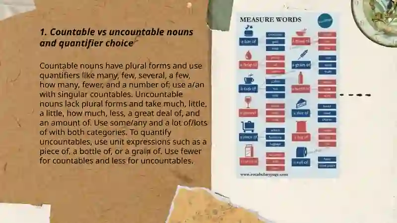 Measure words and quantifiers 3