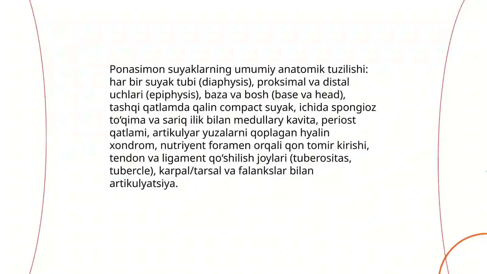 Ponasimon va chakka suyaklarí: tuzilishi, yoshga doir xususiyatlari.Chakka suyagining kanallari 3