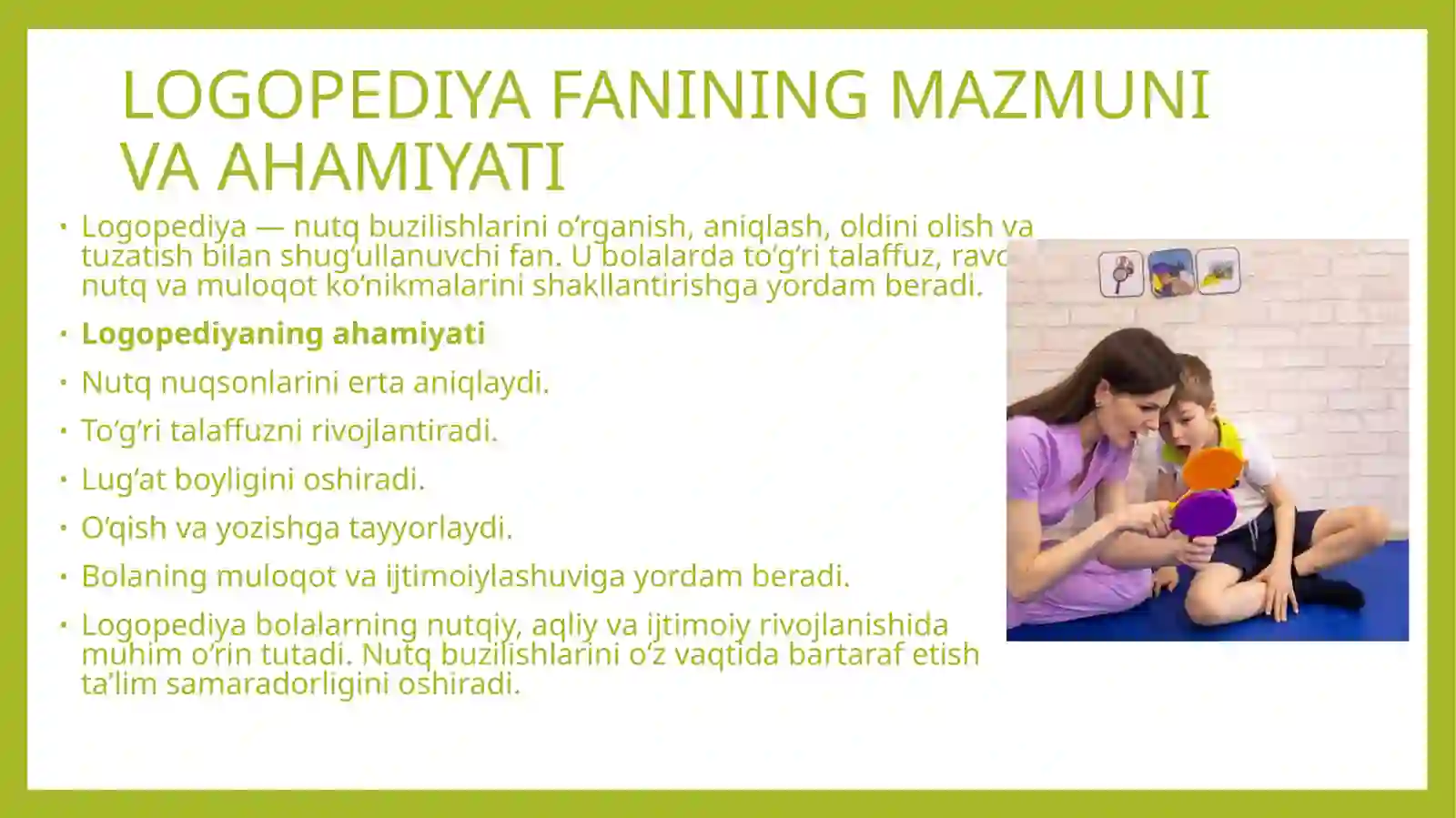 Logopediya fanining mazmuni va ahmiyati 3