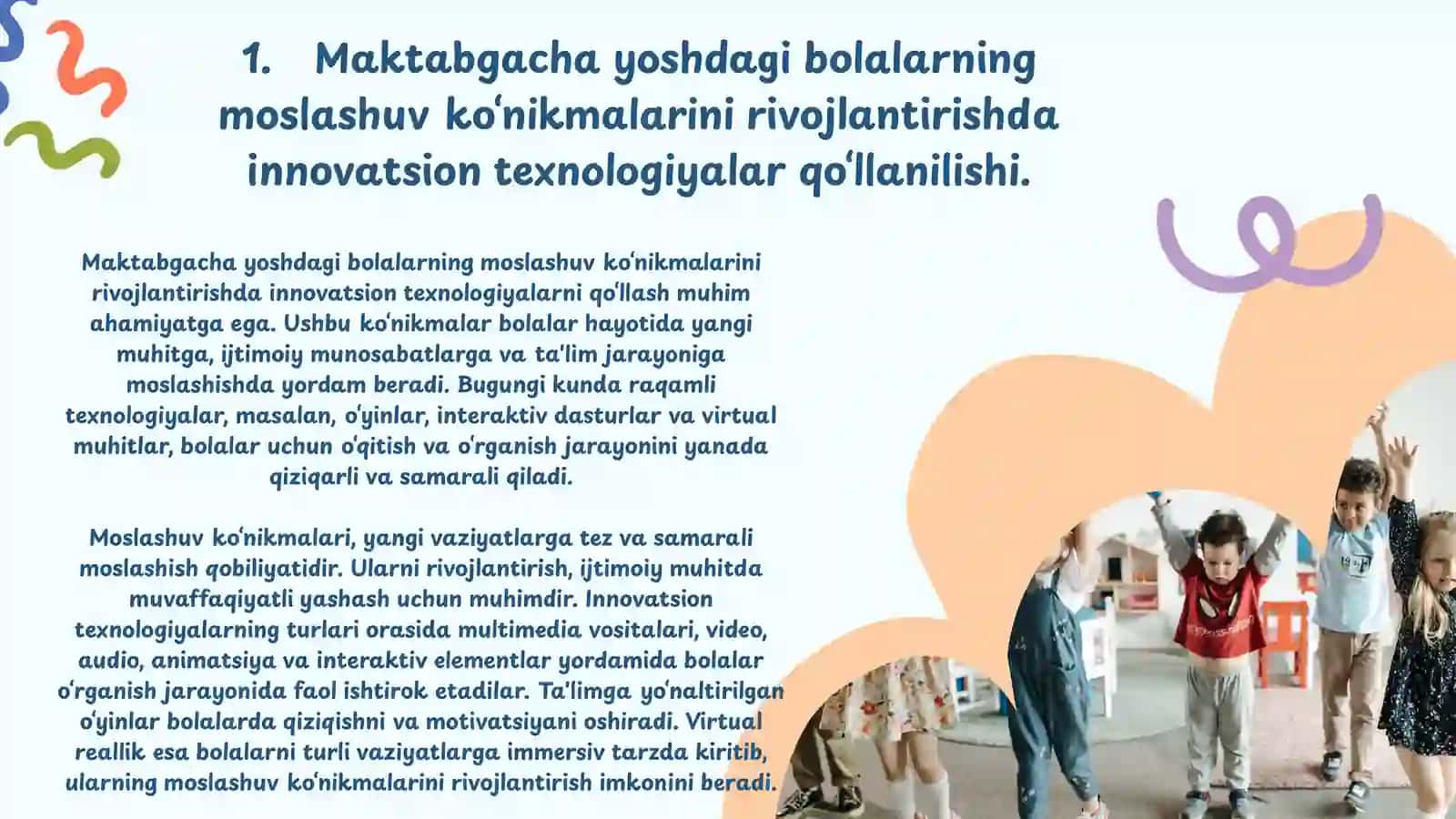 MMT bolalarining moslashuv ko'nikmalari 3