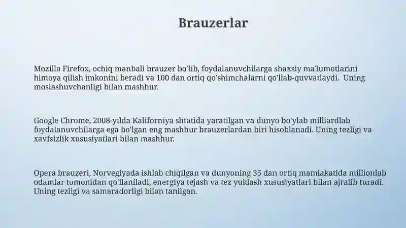 Mozilla Firefox, Google Chrome 3