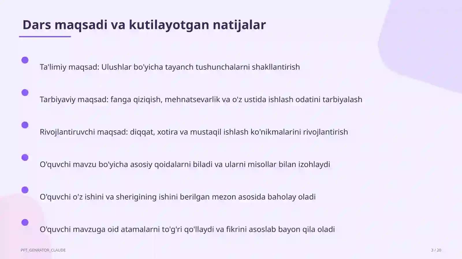 Ulushlar (3-sinf) 2