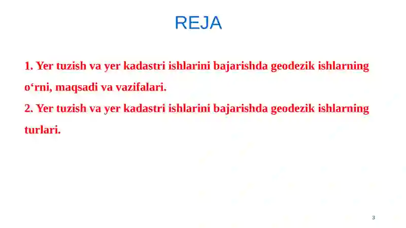 GEODEZIYA VA GEOINFORMATIKA 3