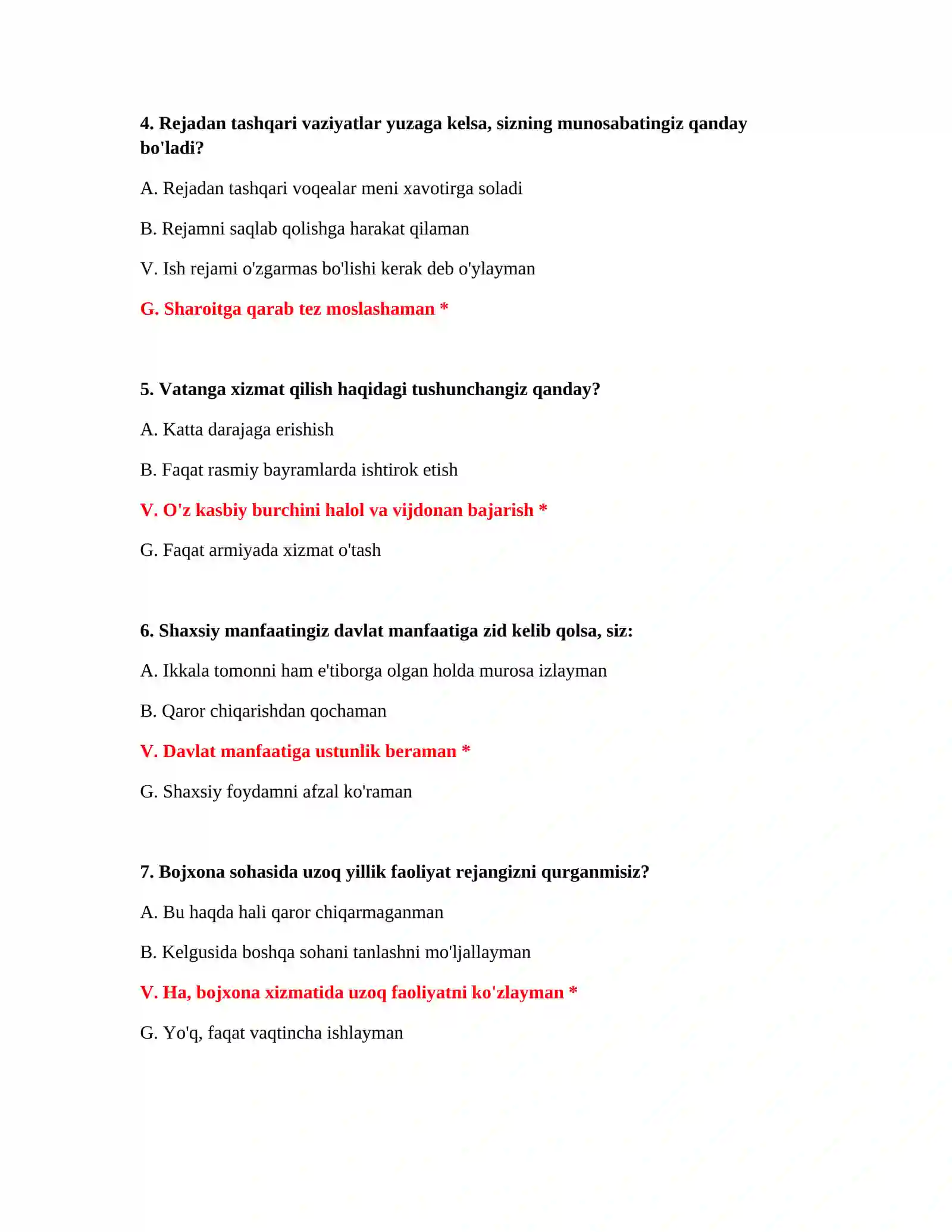 Bojxona rejimlari test savollari 3