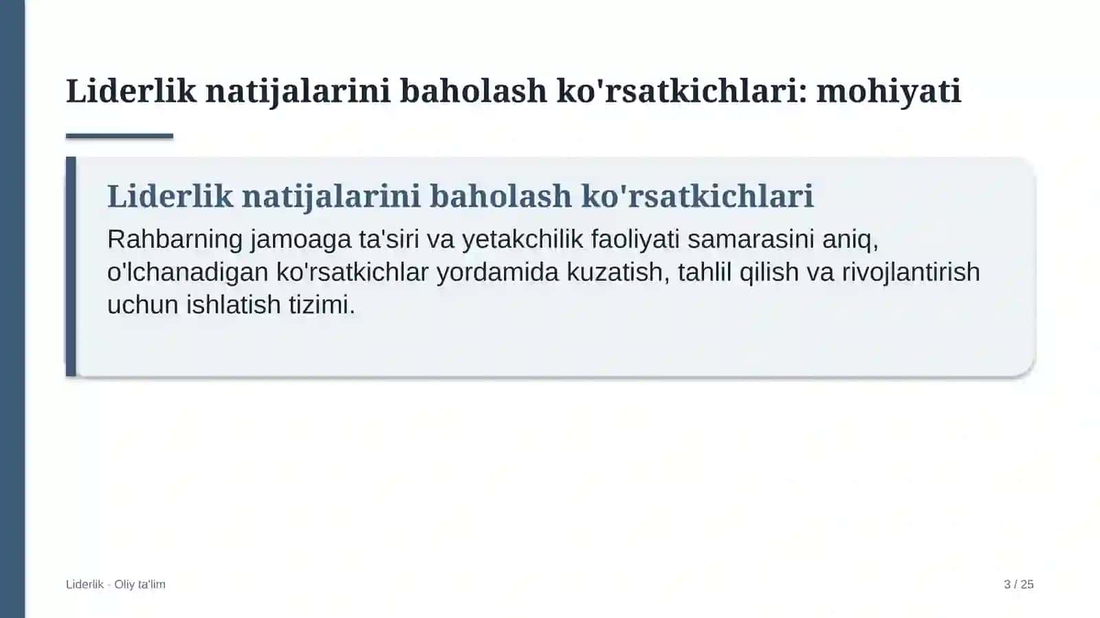 chegara qo'shinlarida liderlik natijalarini baholash ko'rsatkichlari 1848 3