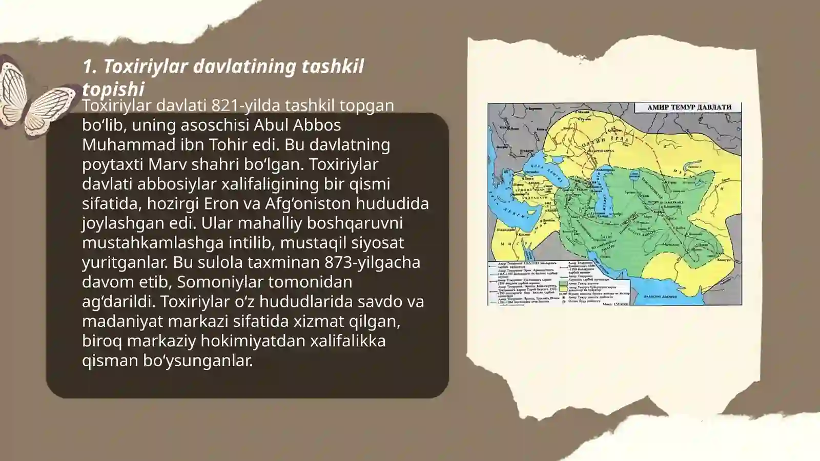 Toxiriylar davlati 3