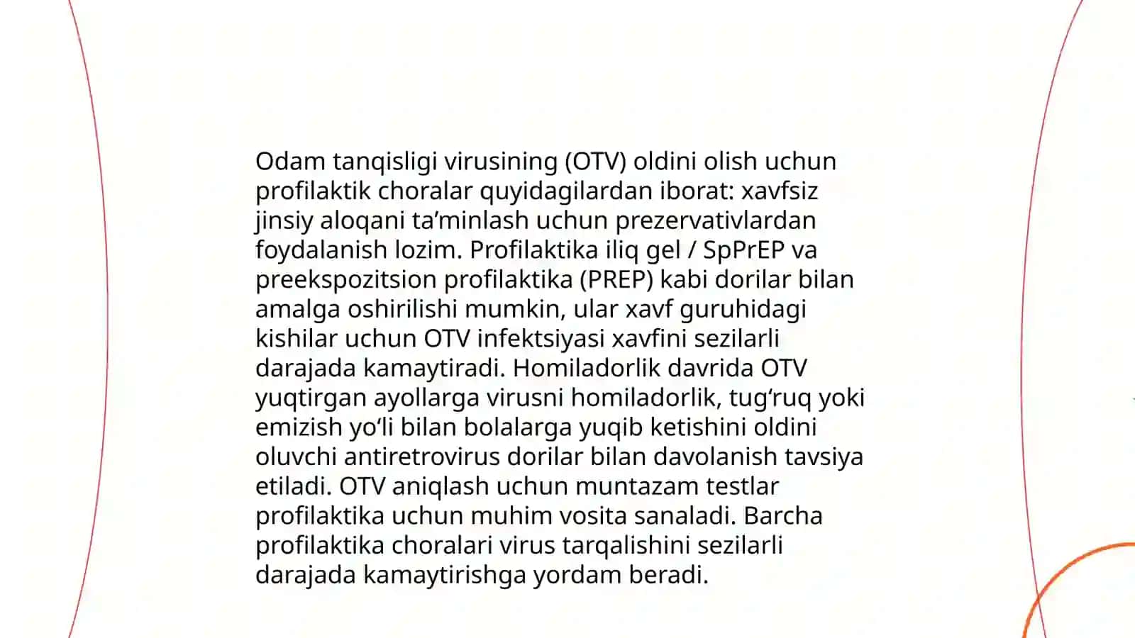 Odam tanqisligi virusining oldini olish choralari 3