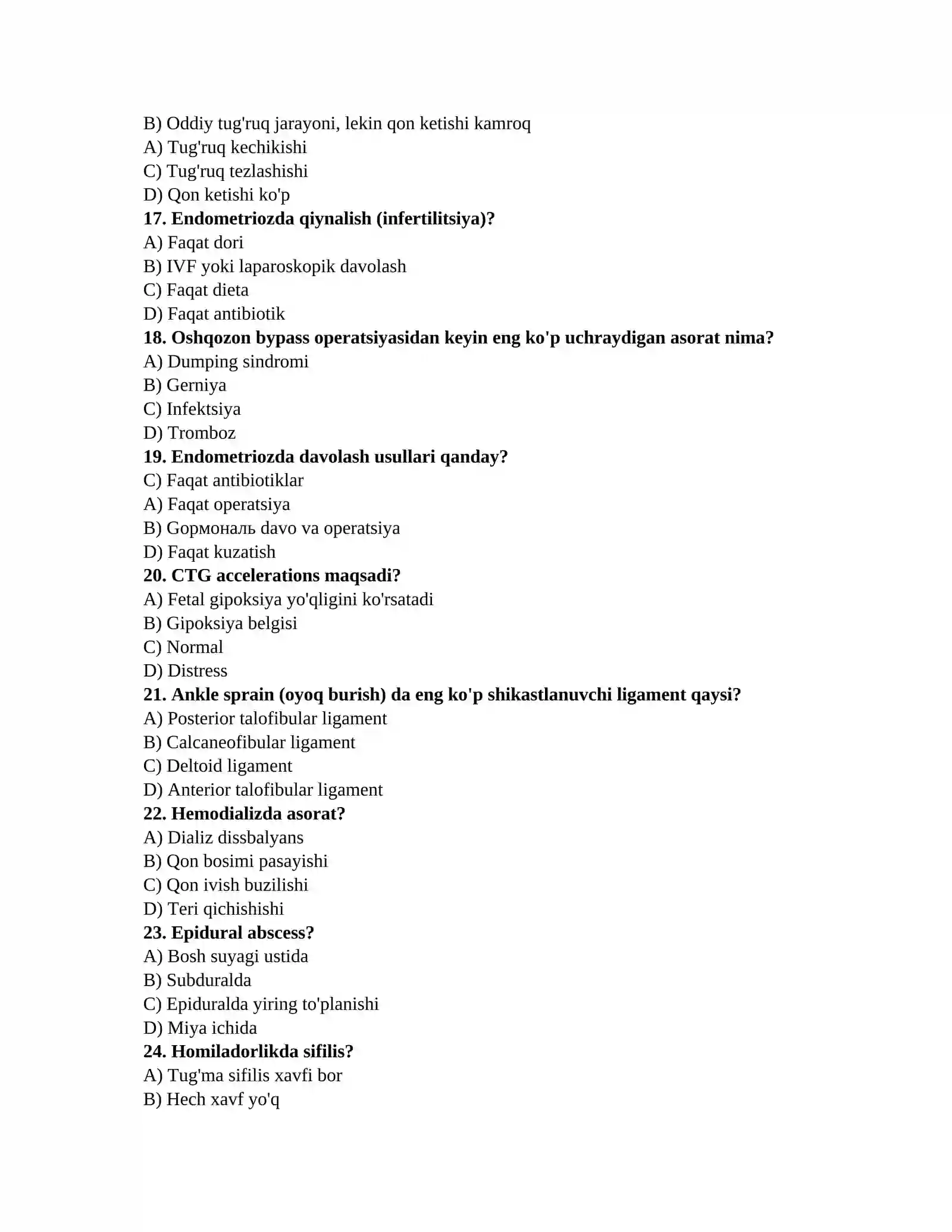 Ichki kasalliklar savollari 3