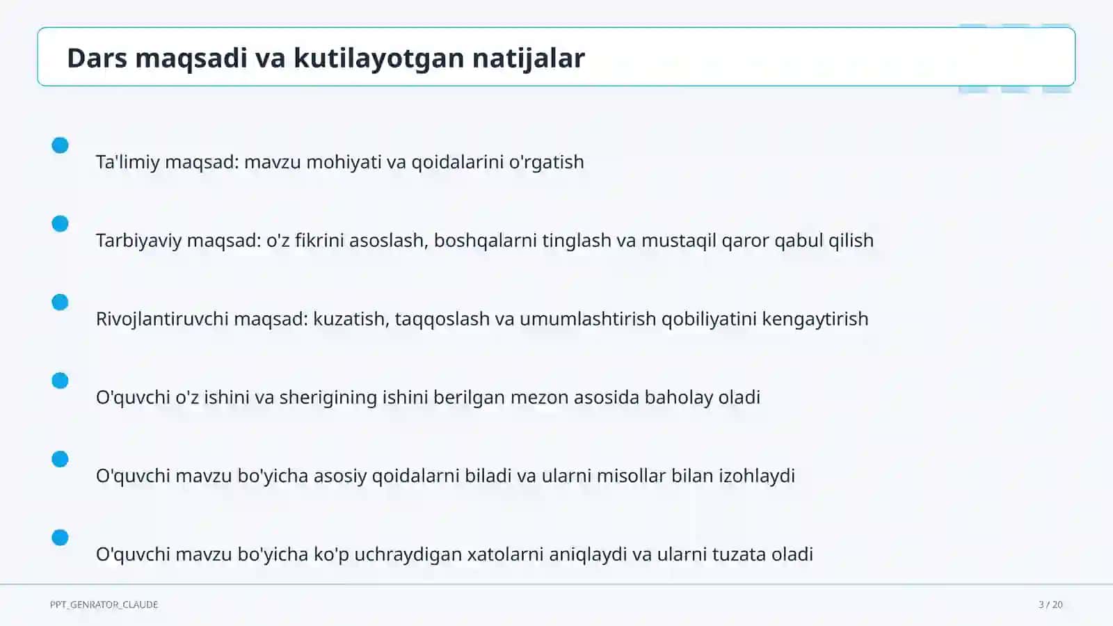 Interfaol metodlar: Venn diagrammasi va Insert 3