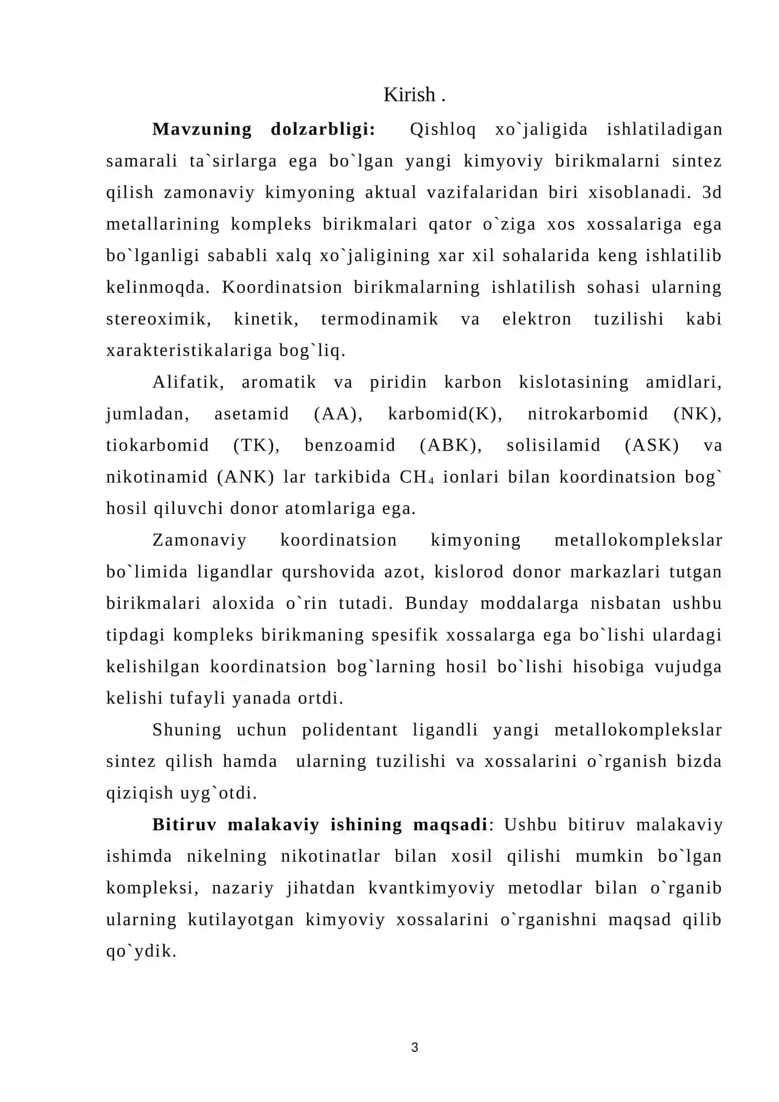 NI (II) nikotinatining koordinatsion birikmalarini mexanakimyoviy usulda olinishi 3