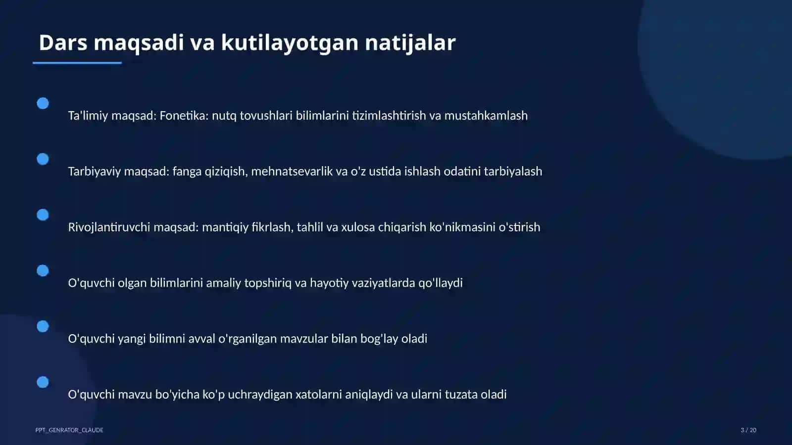 Fonetika: nutq tovushlari (5-sinf) 3