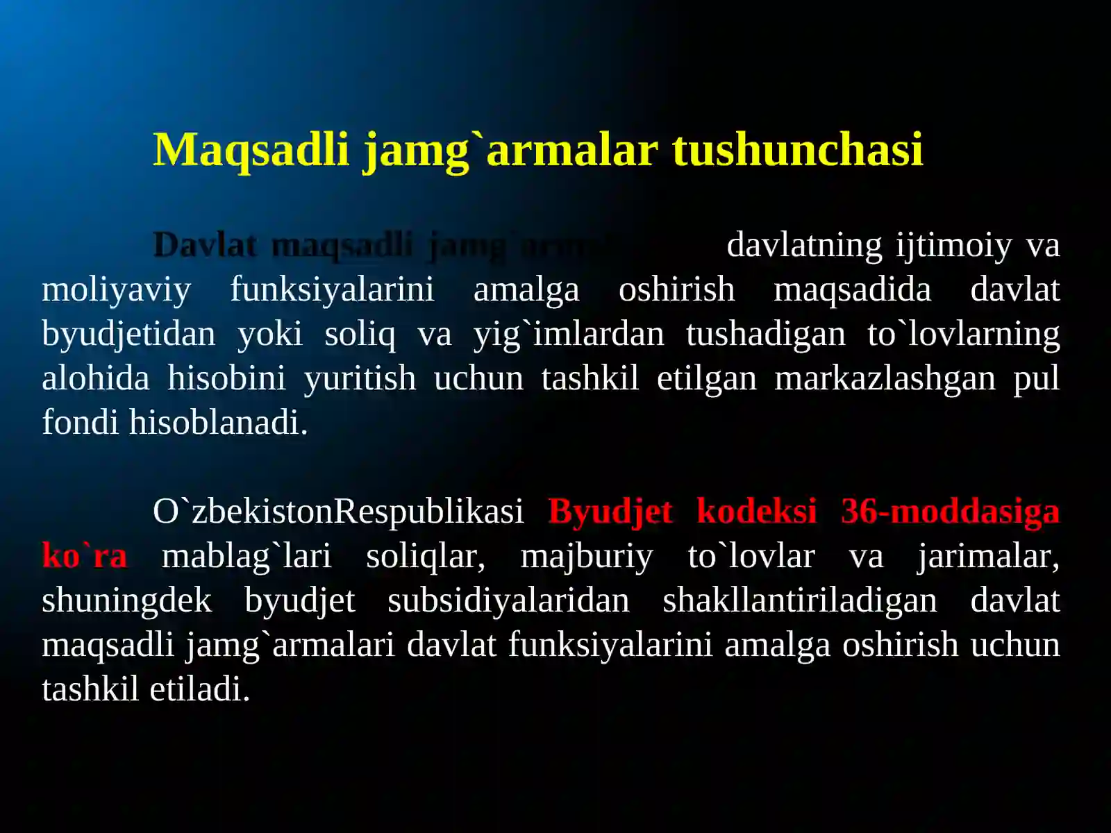Davlat maqsadli jamg'armalari 3