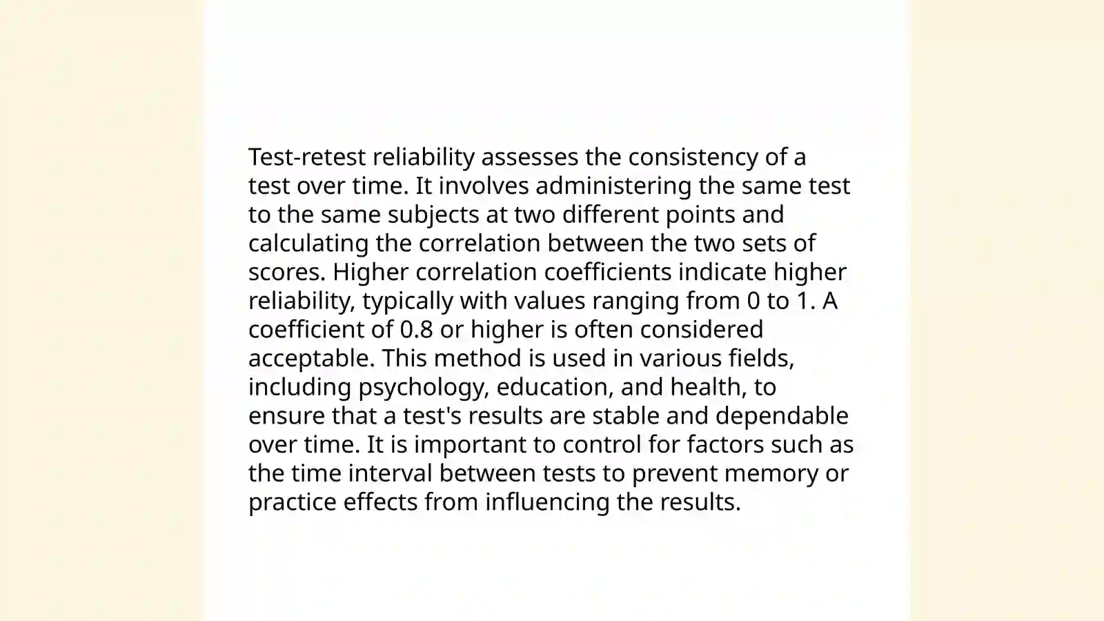Test Reliability 3