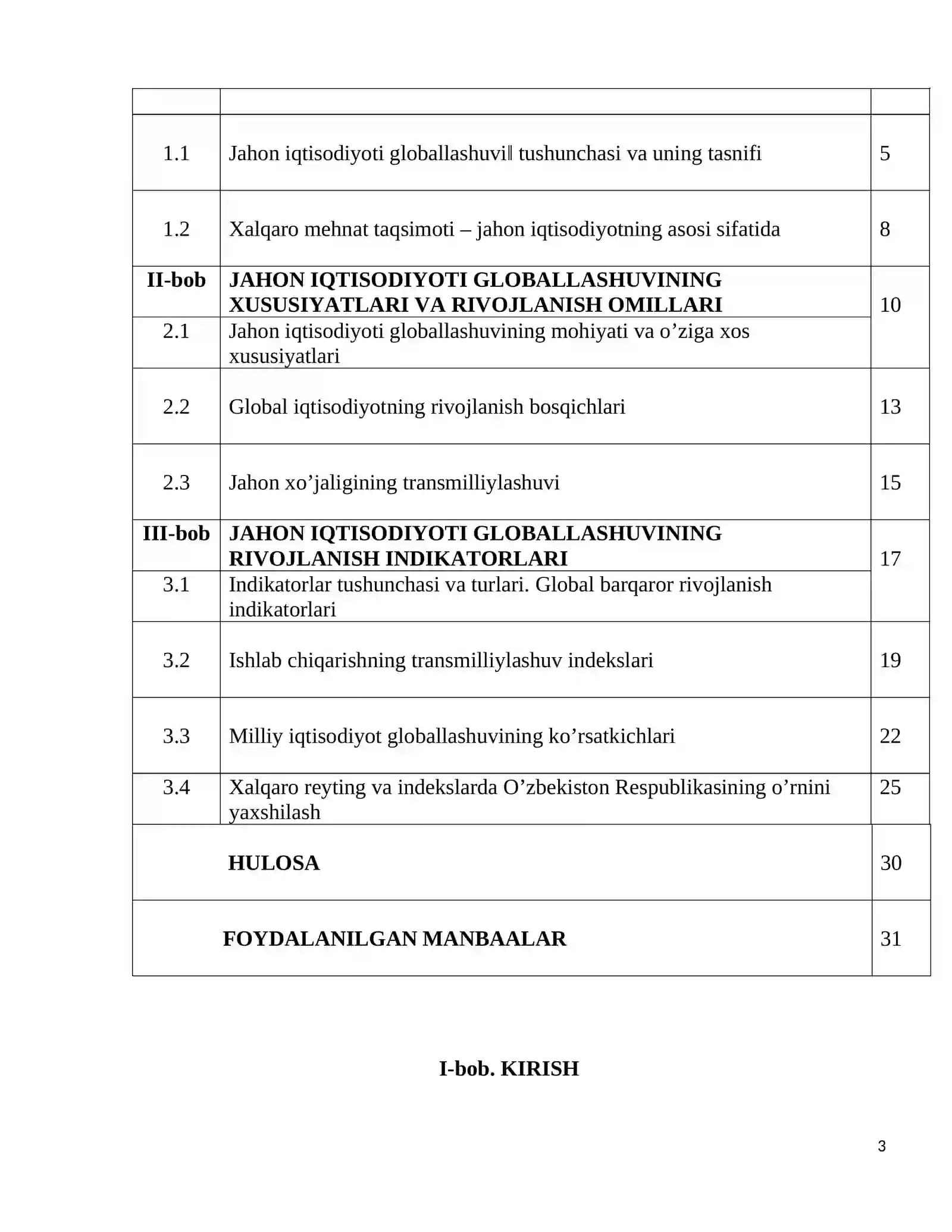 XALQARO MEHNAT TAQSIMOTINING JAHON GLOBALLASHUV JARAYONIDA TUTGAN O’RNI 3