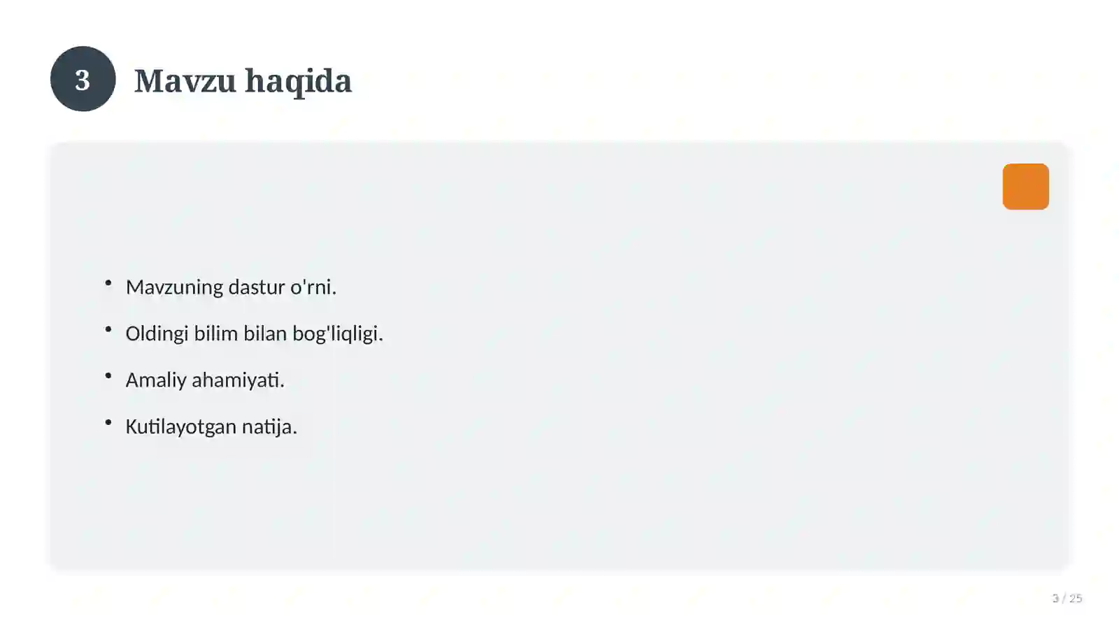 Fizika fanidan 7-sinf uchun ochiq dars ishlanmasi 3