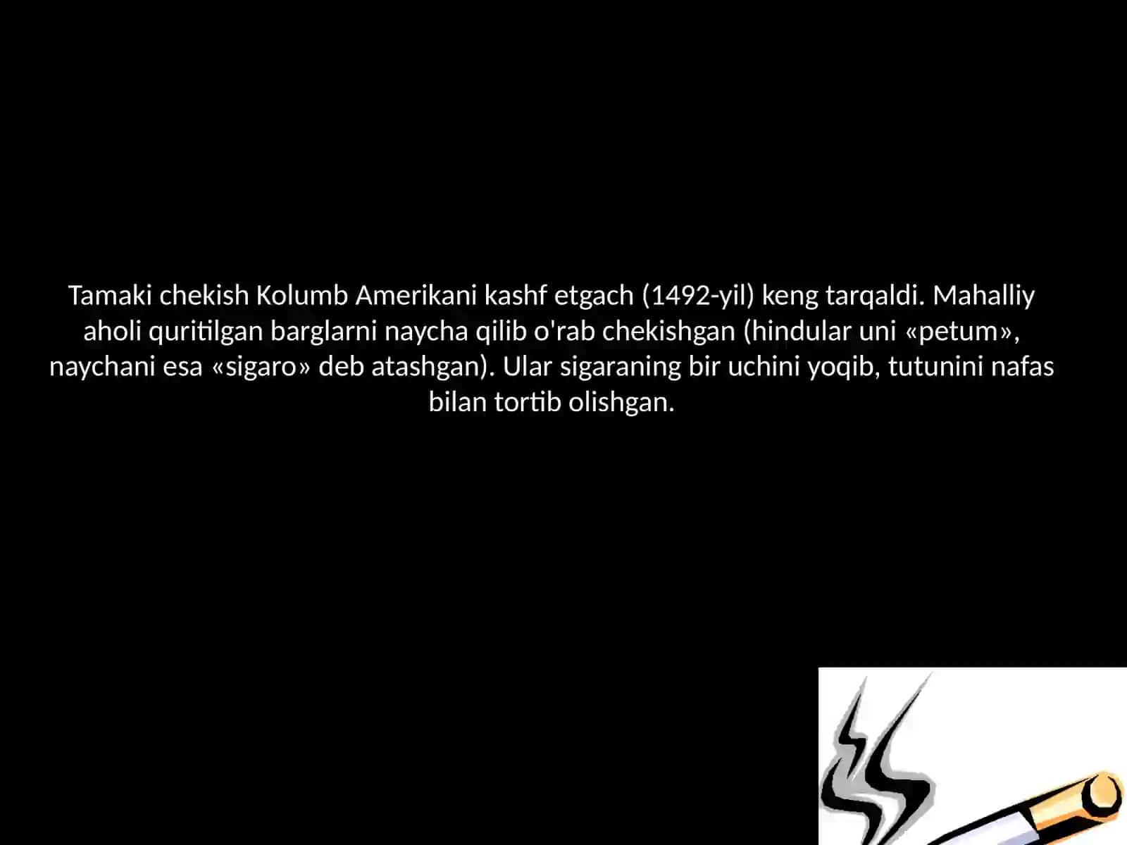 Tamaki - inson salomatligi kushandasi 3