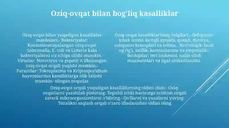 Oziq-Ovqat Xavfsizligining Ilmiy Nazariy Asoslari 3
