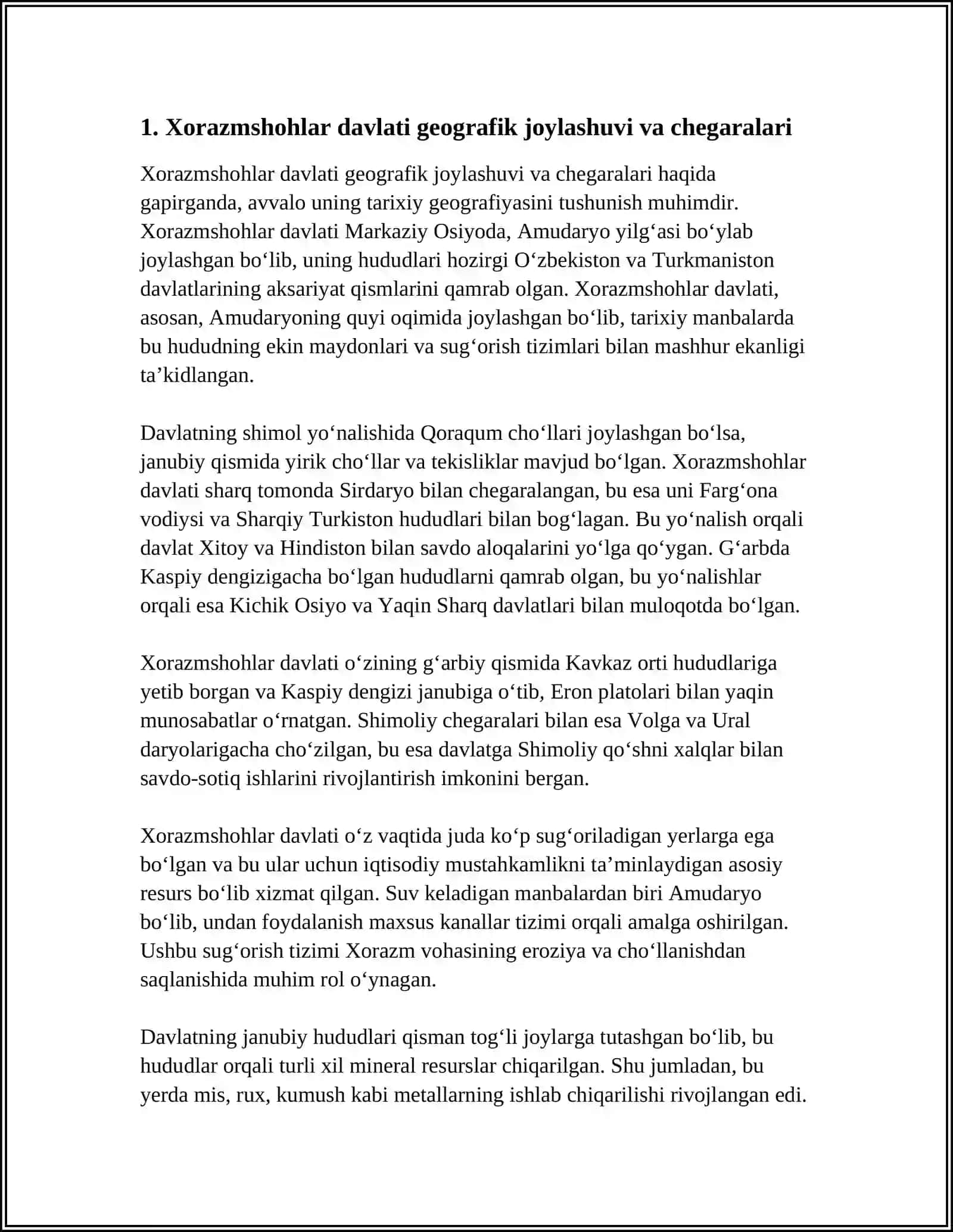 XORAZMSHOHLAR DAVLATI TARIXIY GEOGRAFIYASI 3