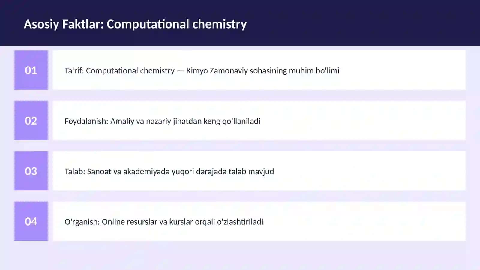 Computational chemistry 3