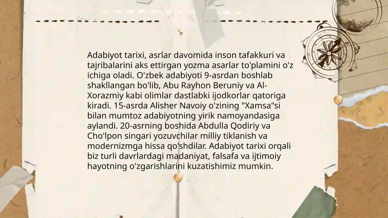 Adabiyot tarixida insho 3