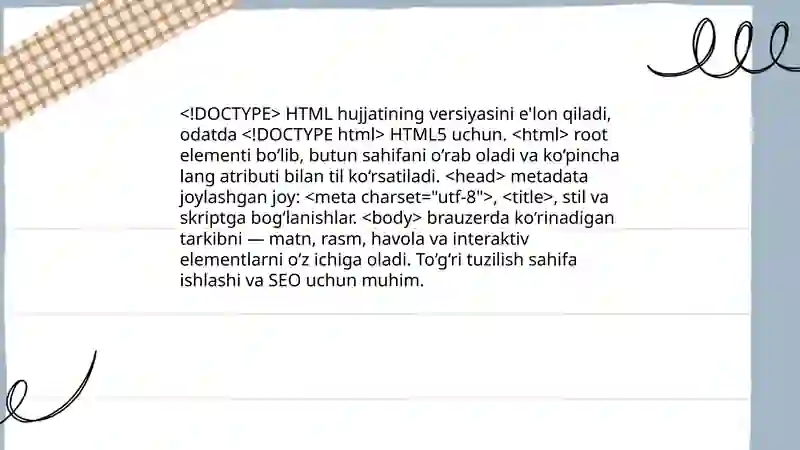 HTML fayllar yaratish 3