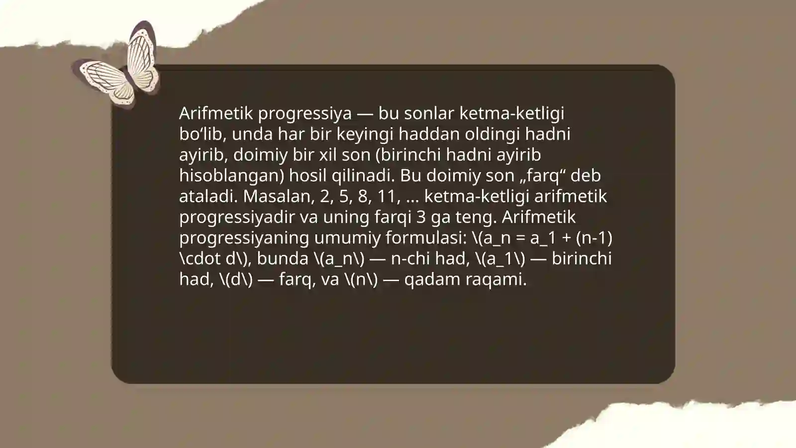 Arifmetik progressiya 3