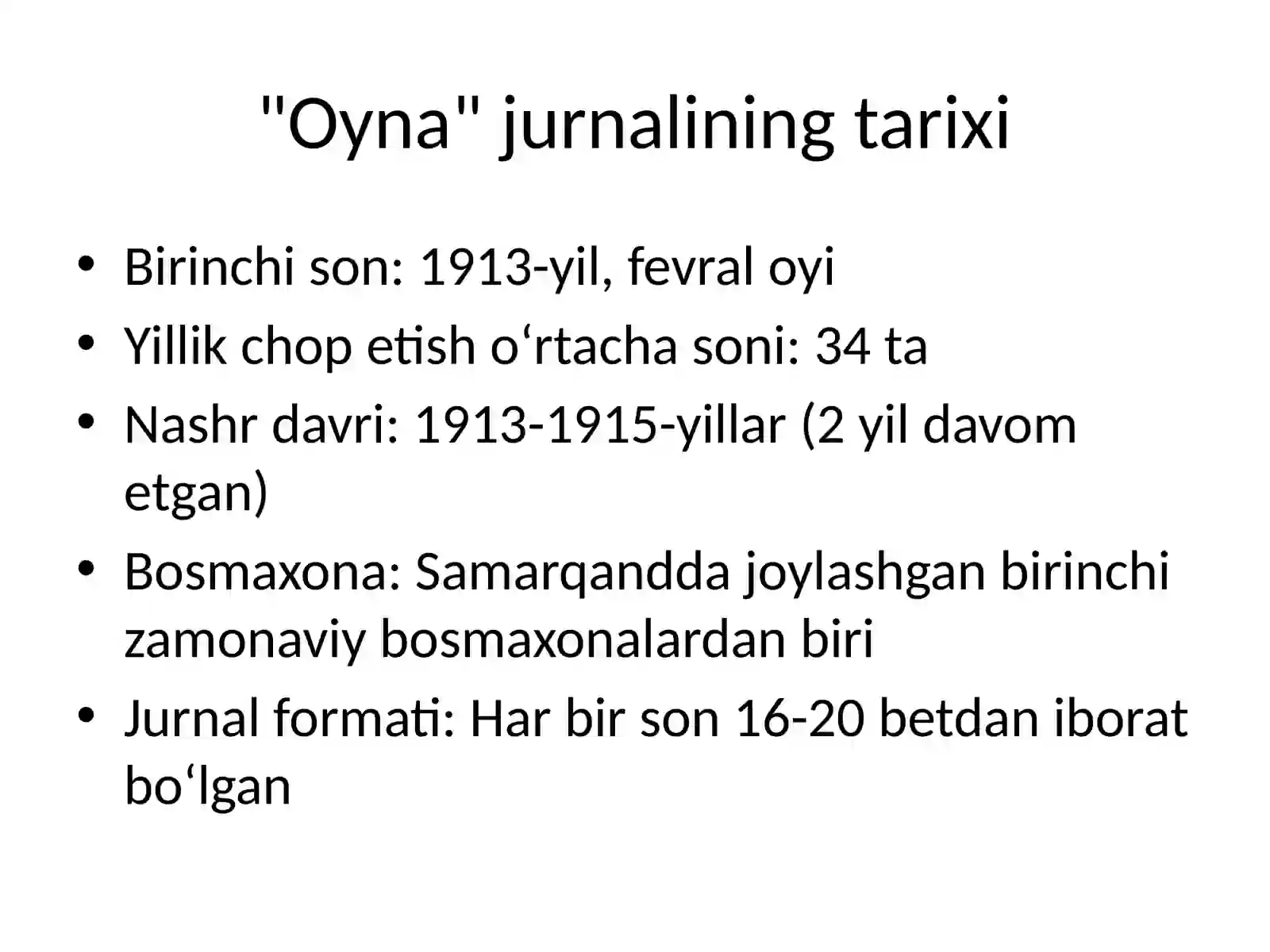 Oyna jurnali haqida 3