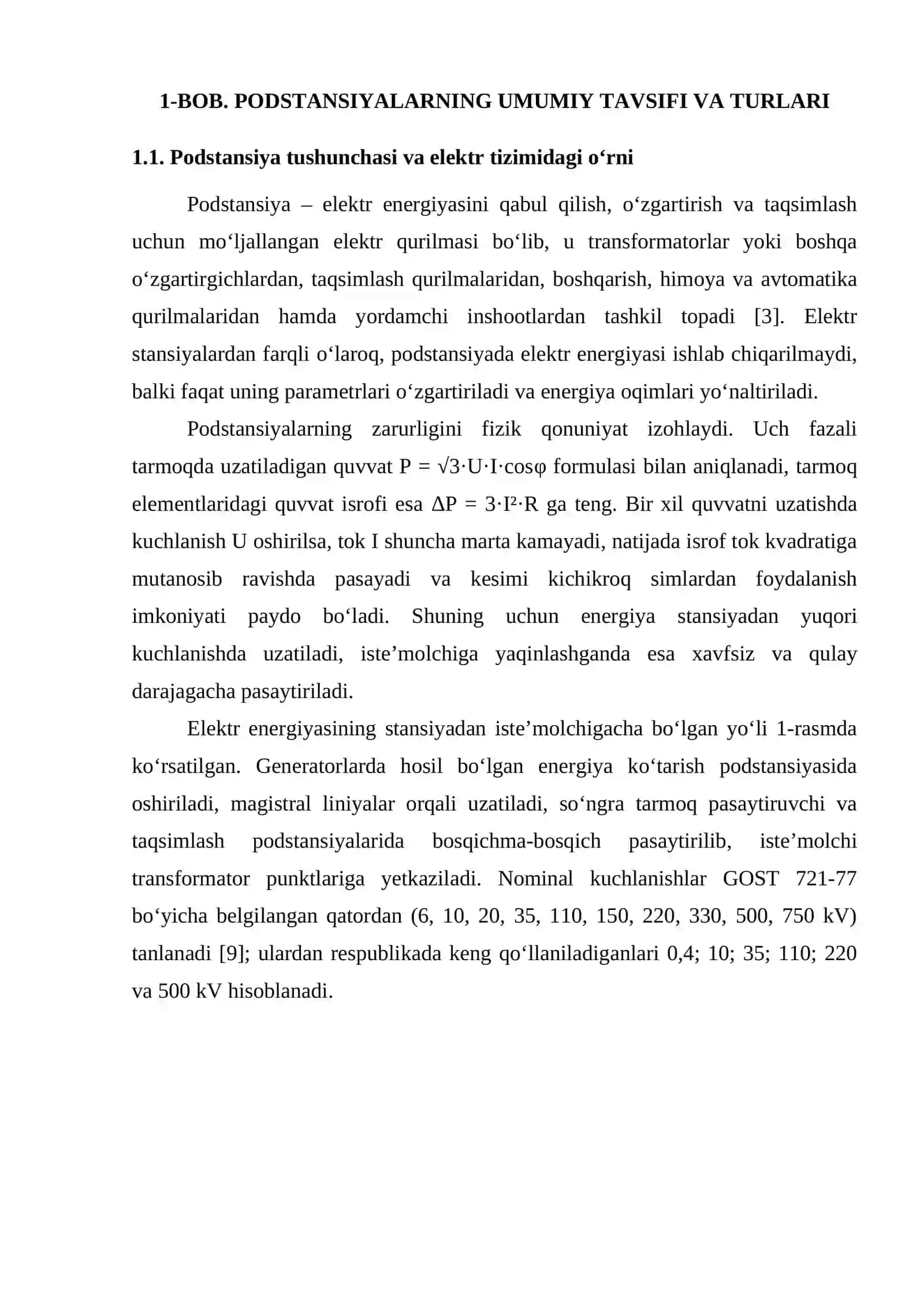 Podstantsiyalar turlari, tuzilishi va vazifasi 3